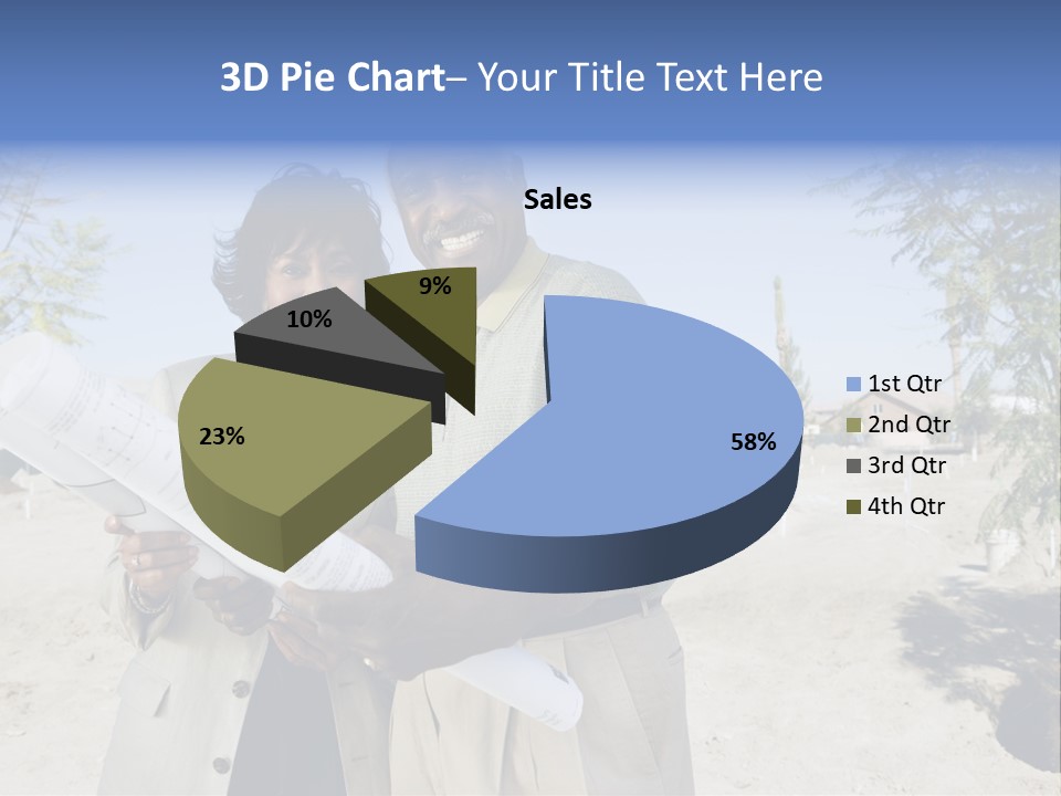 Couple Man Smiling PowerPoint Template