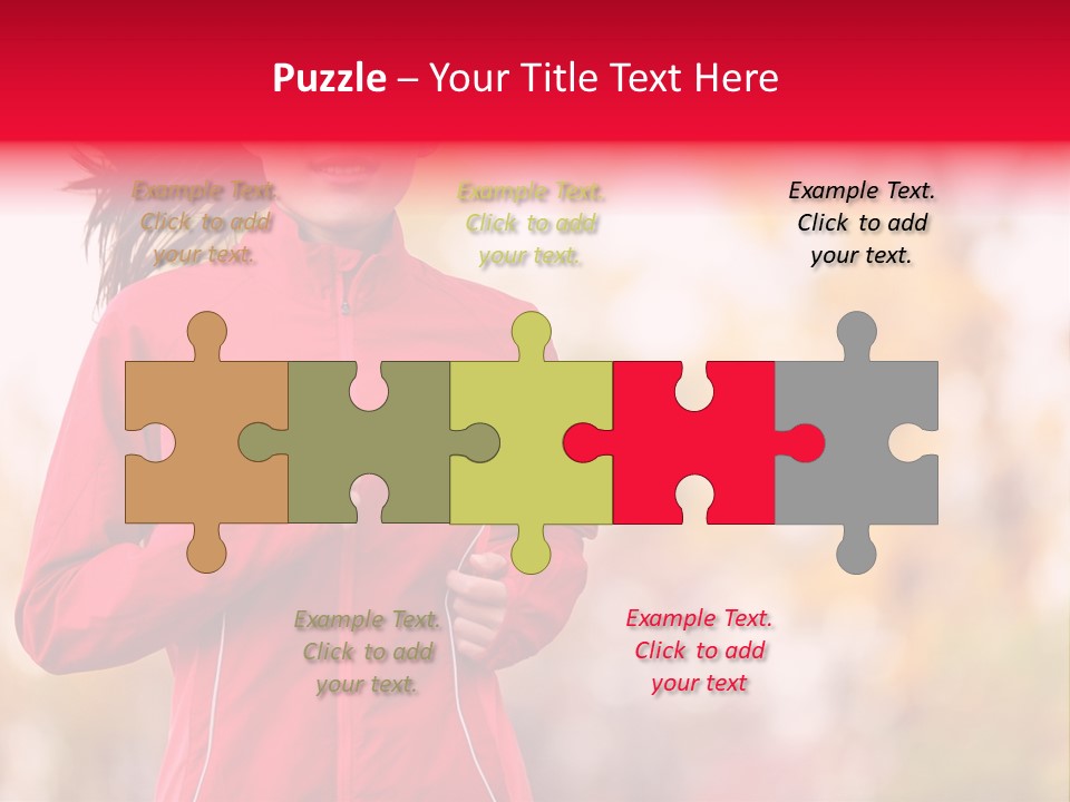 Lifestyle Fitness Beautiful PowerPoint Template