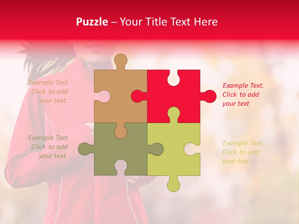 Lifestyle Fitness Beautiful PowerPoint Template