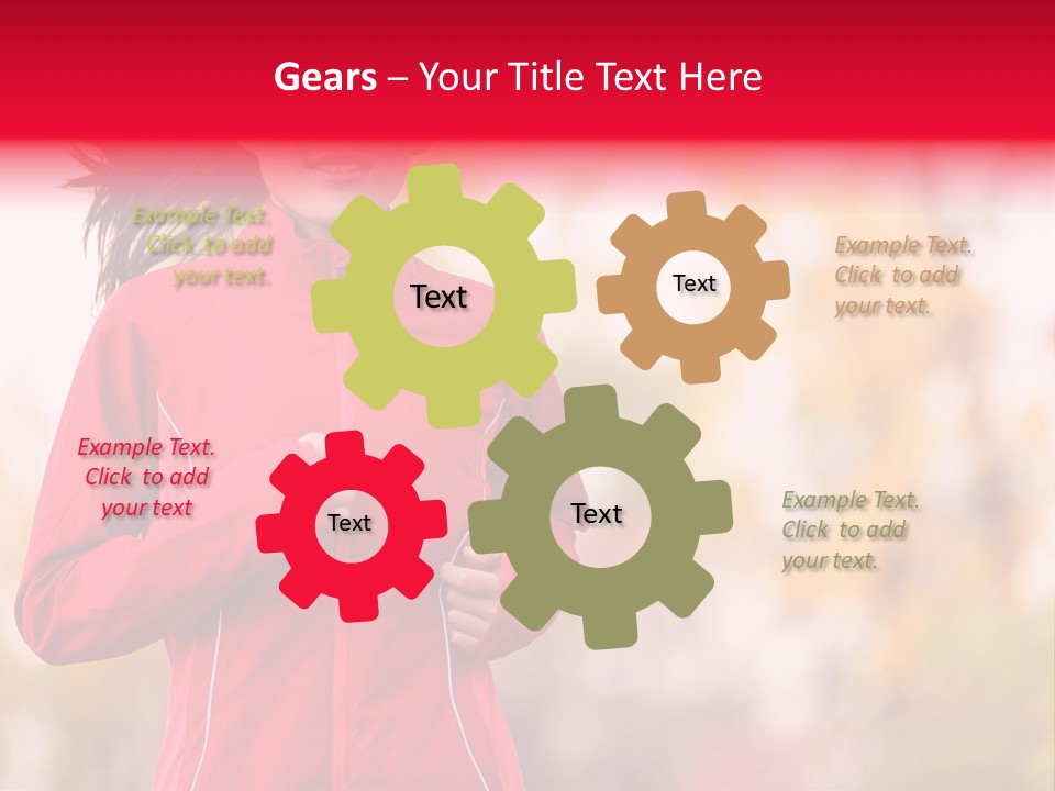 Lifestyle Fitness Beautiful PowerPoint Template