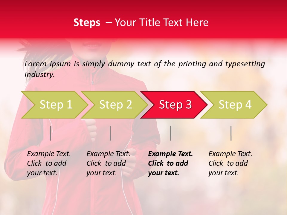 Lifestyle Fitness Beautiful PowerPoint Template