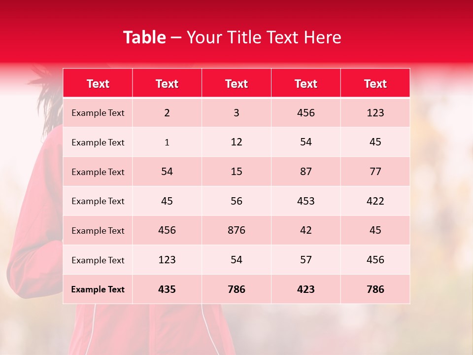 Lifestyle Fitness Beautiful PowerPoint Template