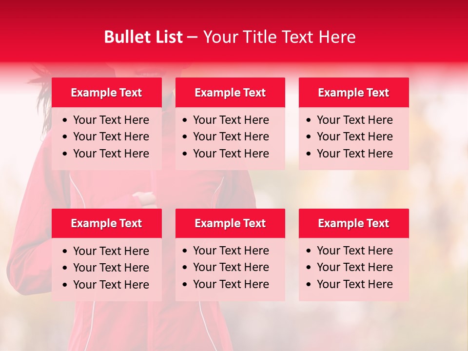 Lifestyle Fitness Beautiful PowerPoint Template