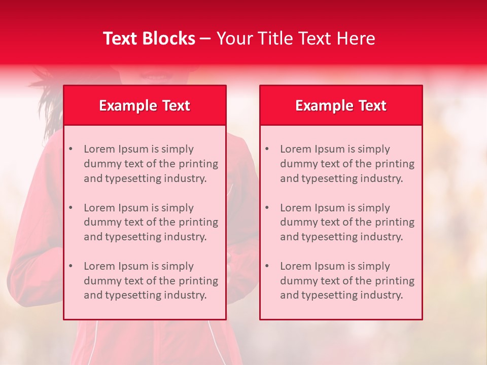 Lifestyle Fitness Beautiful PowerPoint Template