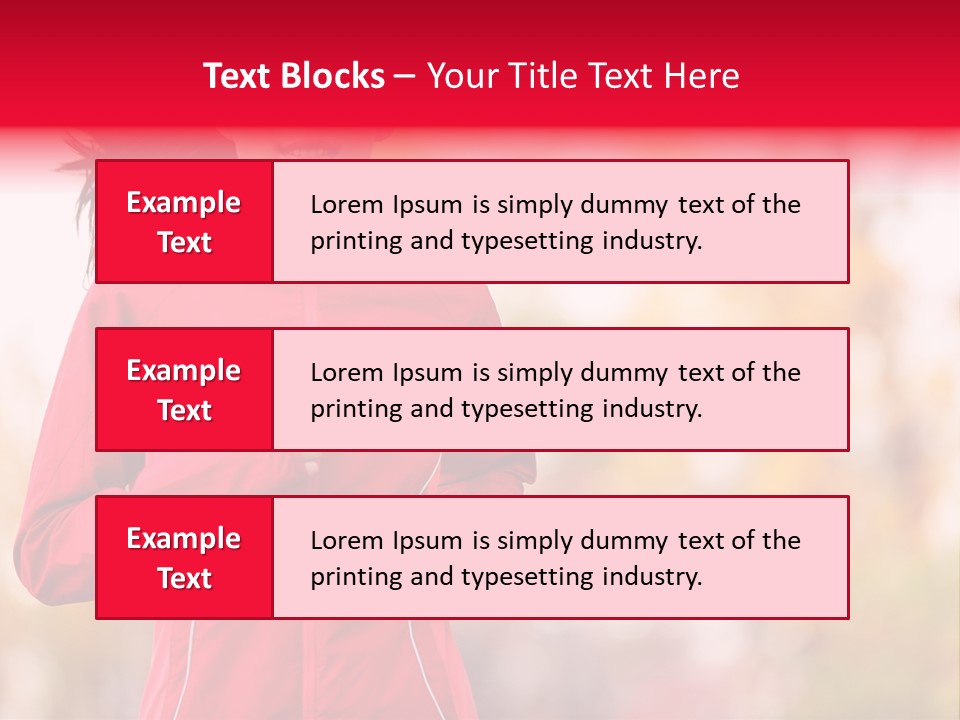 Lifestyle Fitness Beautiful PowerPoint Template