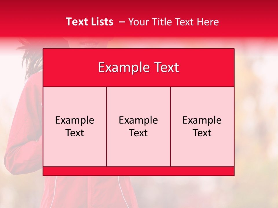 Lifestyle Fitness Beautiful PowerPoint Template