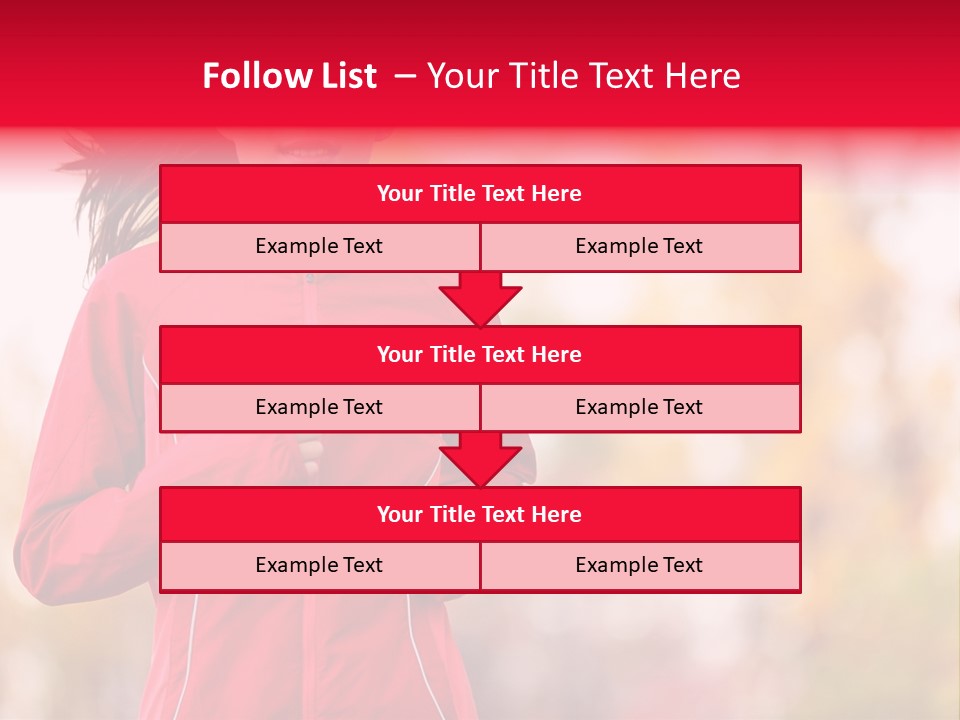 Lifestyle Fitness Beautiful PowerPoint Template
