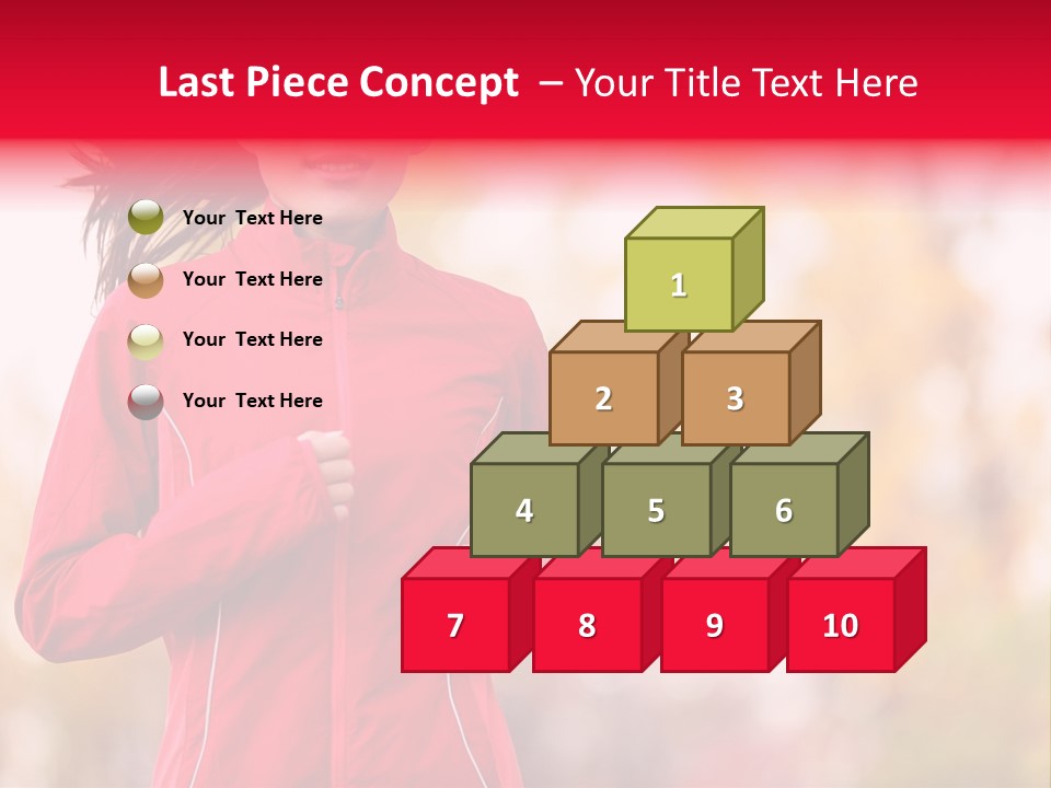 Lifestyle Fitness Beautiful PowerPoint Template