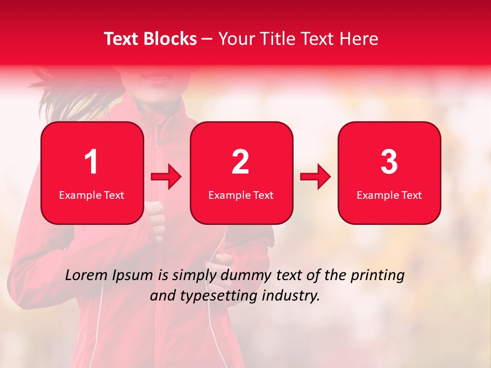 Lifestyle Fitness Beautiful PowerPoint Template