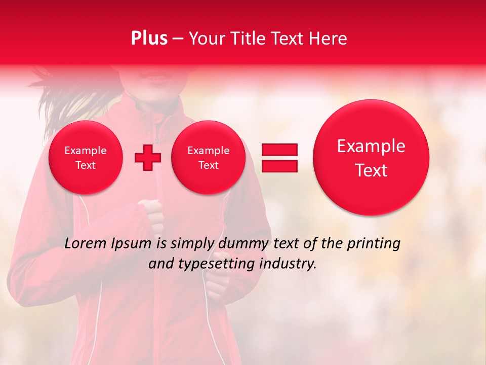 Lifestyle Fitness Beautiful PowerPoint Template