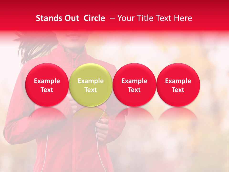 Lifestyle Fitness Beautiful PowerPoint Template