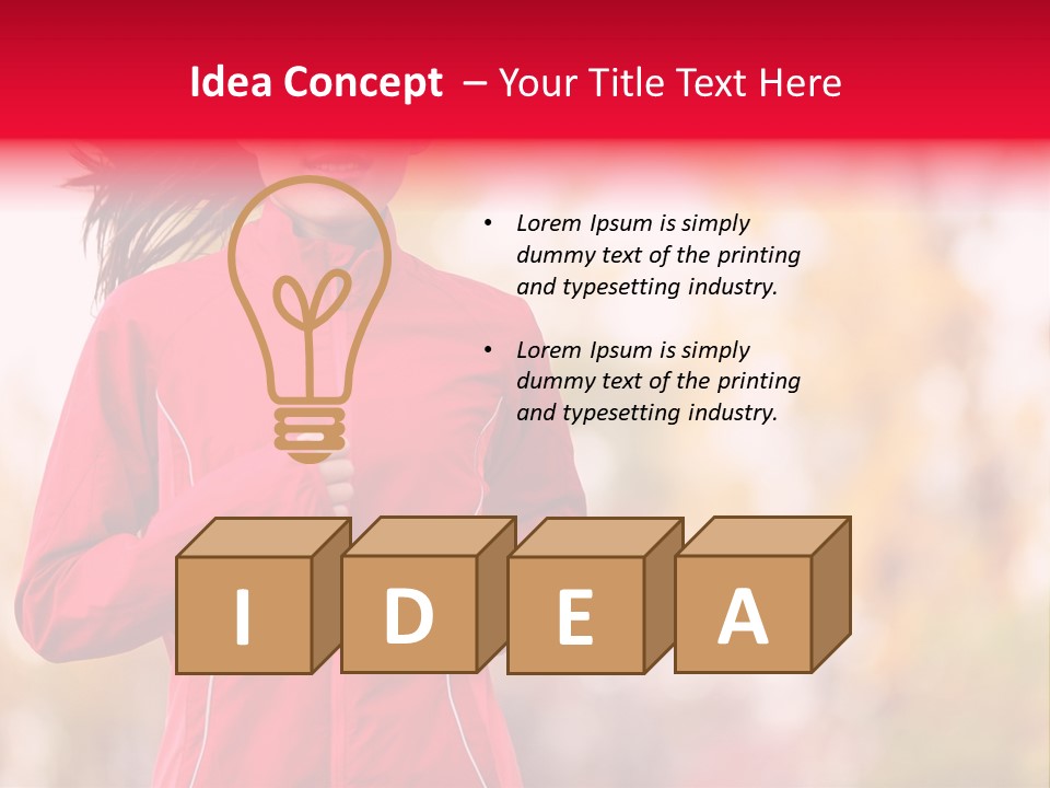 Lifestyle Fitness Beautiful PowerPoint Template