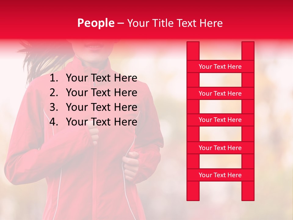 Lifestyle Fitness Beautiful PowerPoint Template