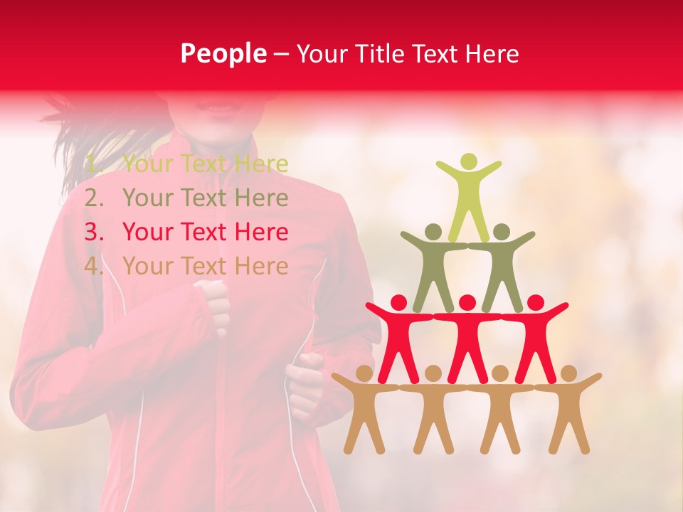 Lifestyle Fitness Beautiful PowerPoint Template