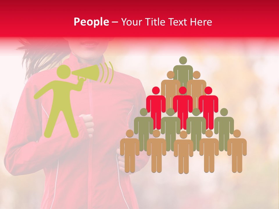 Lifestyle Fitness Beautiful PowerPoint Template