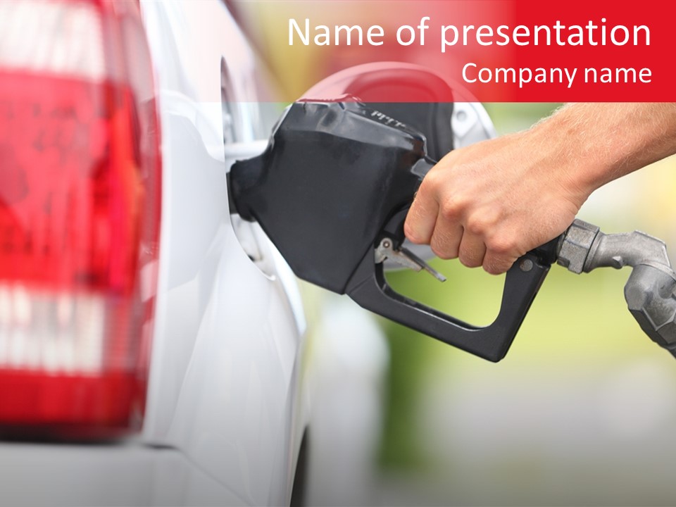 Biological Unleaded Costs PowerPoint Template