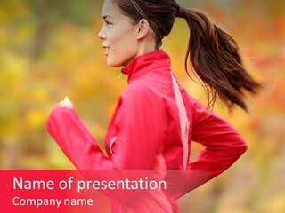 Runner Athletic Cold PowerPoint Template