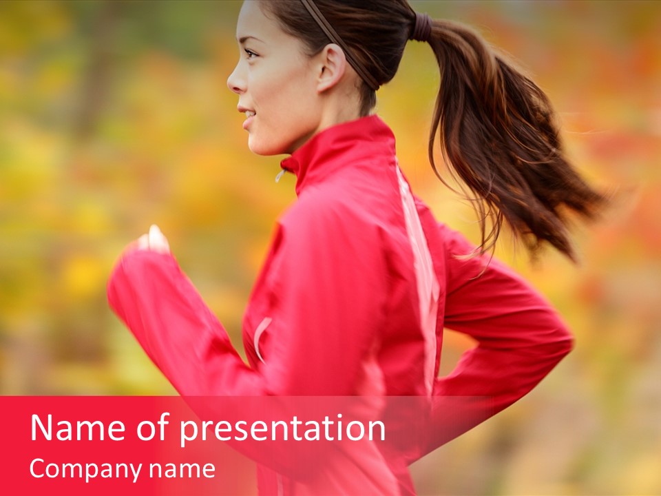 Runner Athletic Cold PowerPoint Template