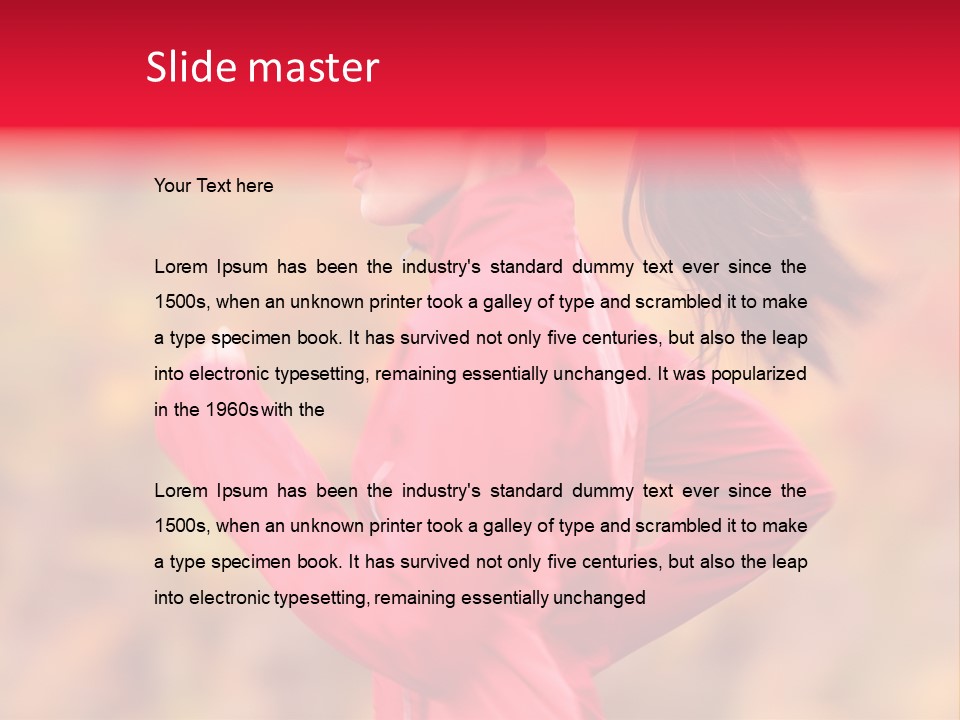 Runner Athletic Cold PowerPoint Template