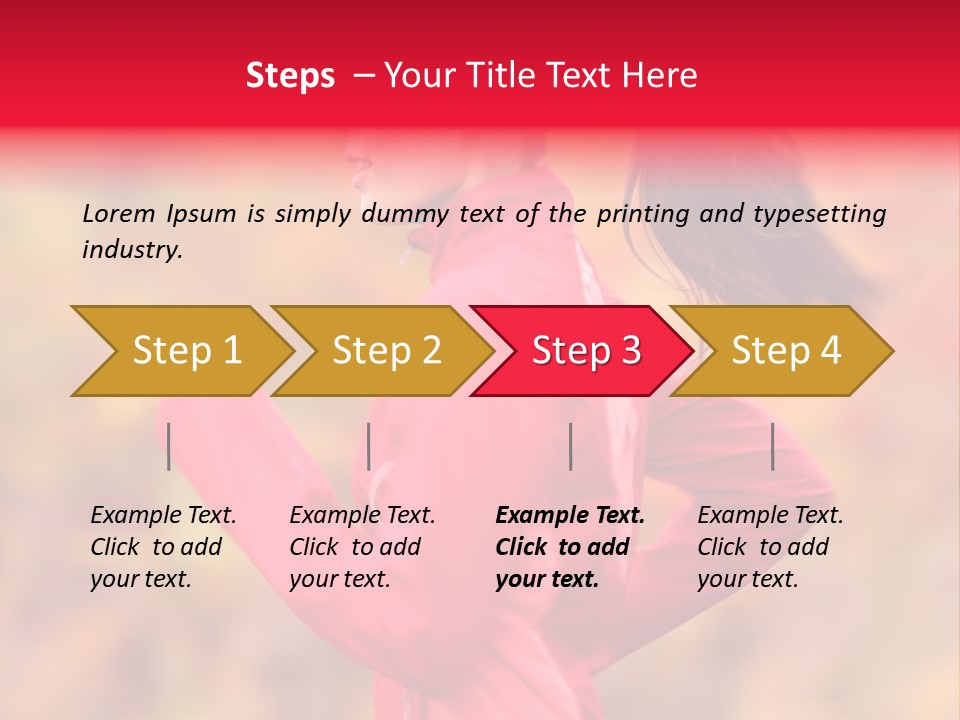 Runner Athletic Cold PowerPoint Template