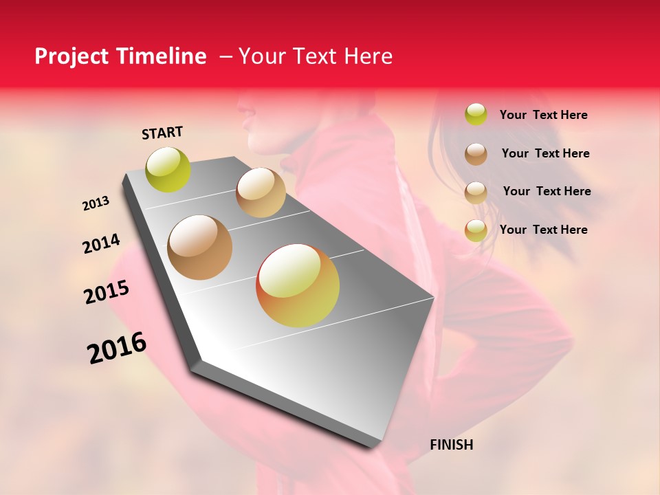 Runner Athletic Cold PowerPoint Template