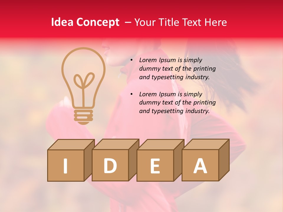 Runner Athletic Cold PowerPoint Template