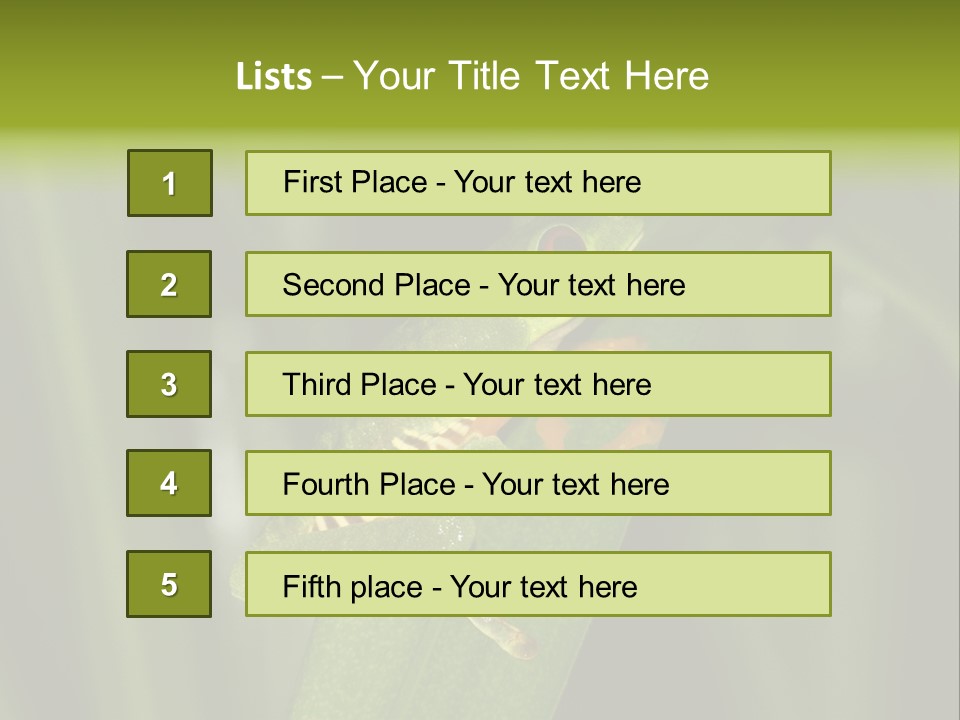 Panama Brown Agalychnis PowerPoint Template