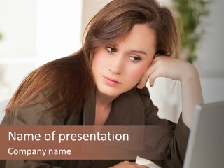 Internet Writing Boredom PowerPoint Template