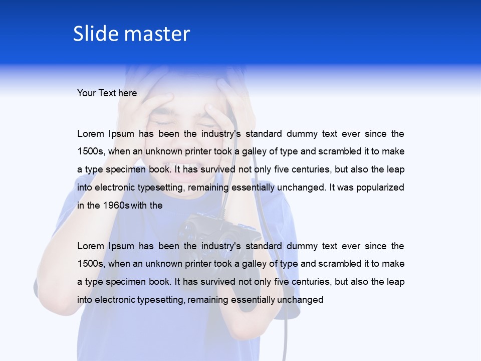 People Dependence Electronic PowerPoint Template