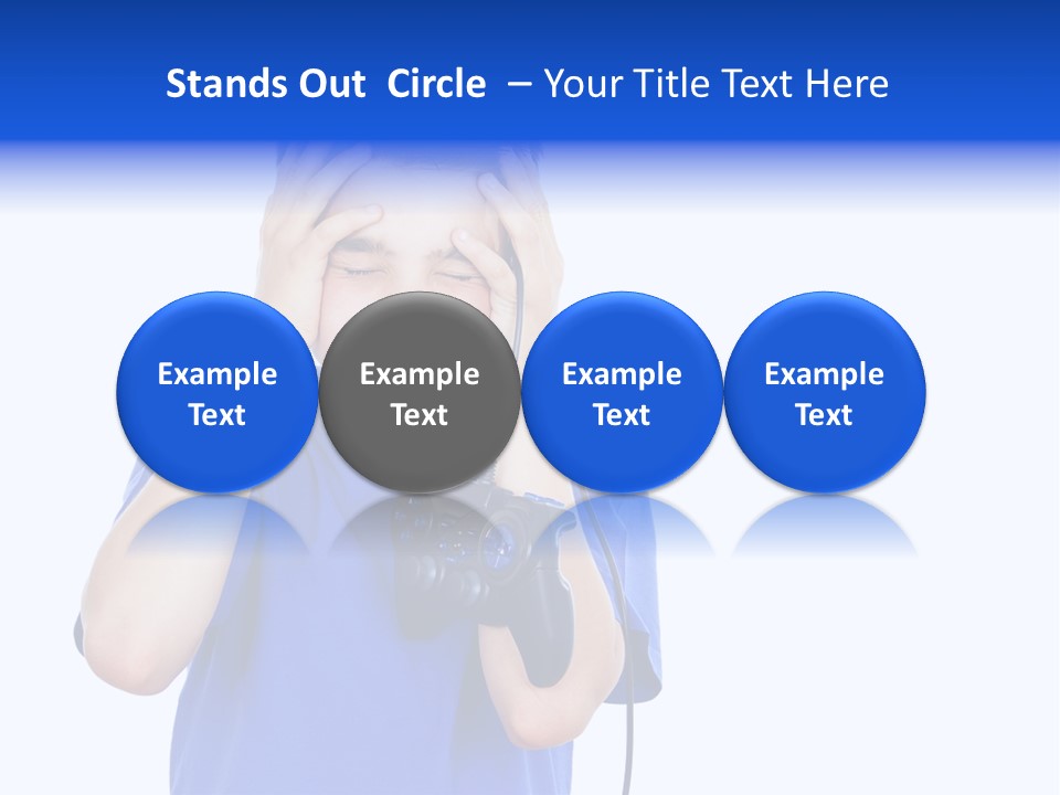 People Dependence Electronic PowerPoint Template