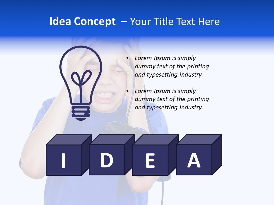 People Dependence Electronic PowerPoint Template