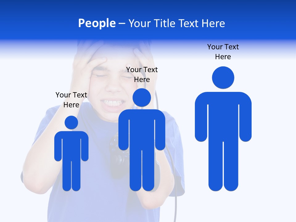 People Dependence Electronic PowerPoint Template