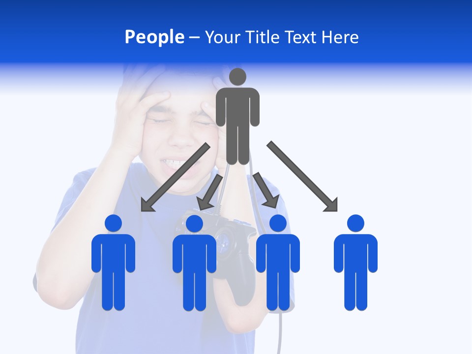 People Dependence Electronic PowerPoint Template