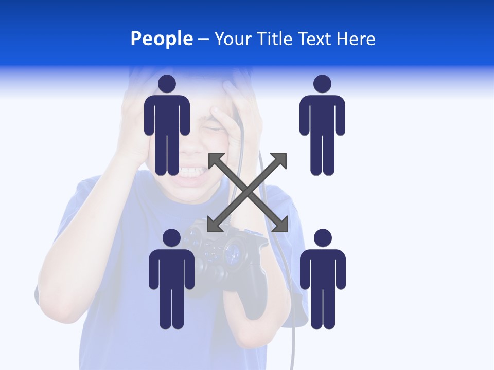 People Dependence Electronic PowerPoint Template