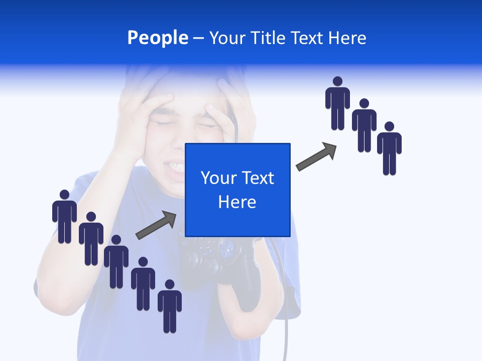 People Dependence Electronic PowerPoint Template