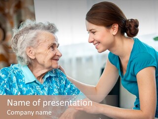 Grandmother Cheerful Physical PowerPoint Template