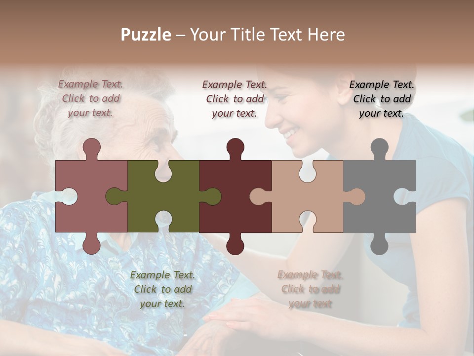 Grandmother Cheerful Physical PowerPoint Template