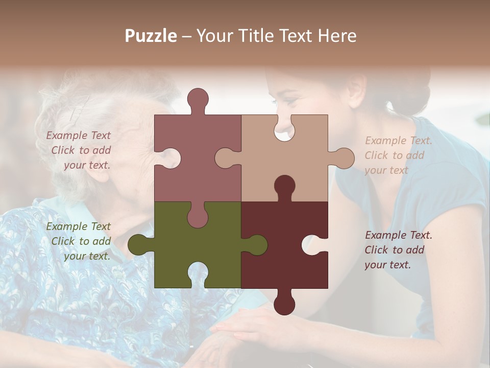 Grandmother Cheerful Physical PowerPoint Template