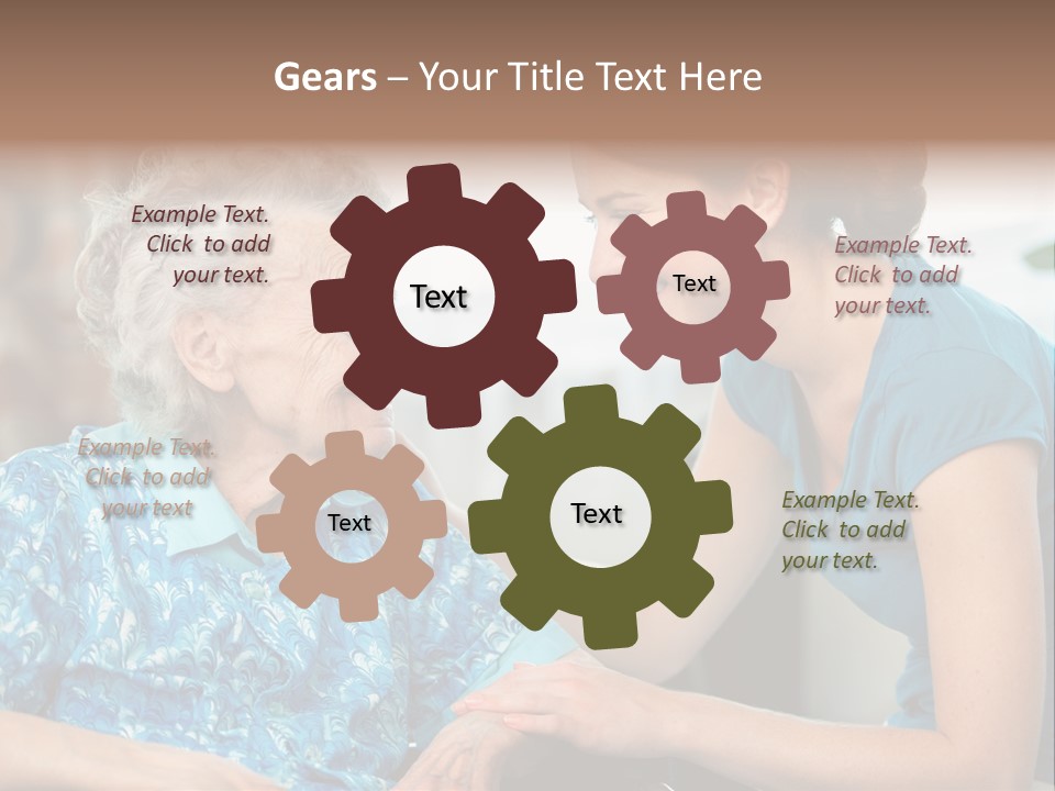 Grandmother Cheerful Physical PowerPoint Template