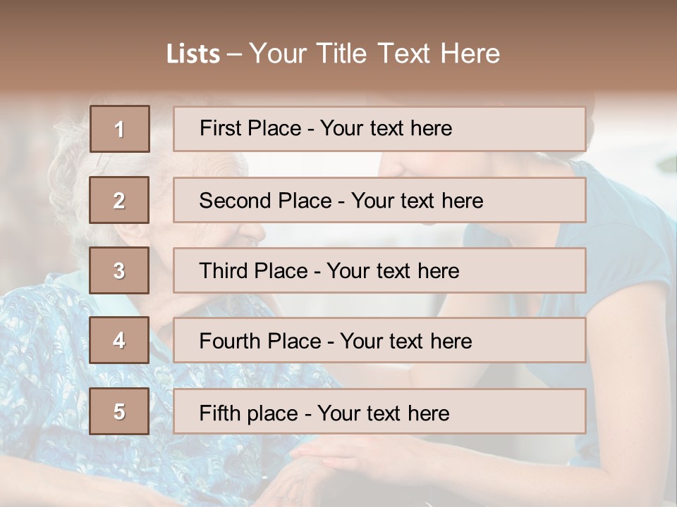 Grandmother Cheerful Physical PowerPoint Template