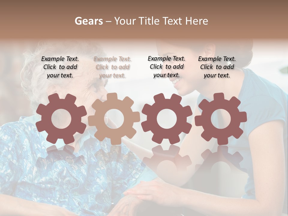 Grandmother Cheerful Physical PowerPoint Template