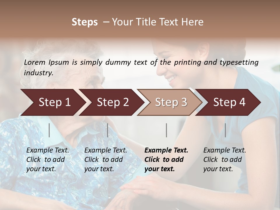 Grandmother Cheerful Physical PowerPoint Template