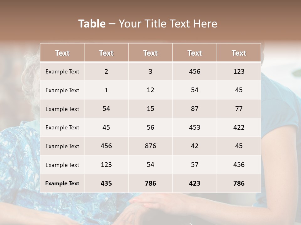 Grandmother Cheerful Physical PowerPoint Template