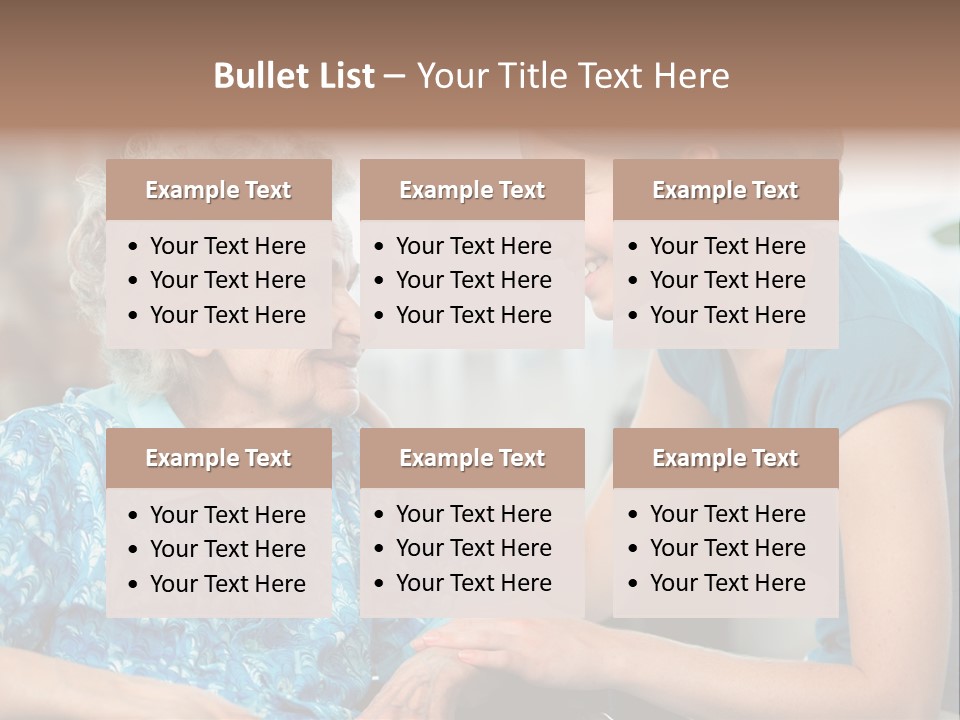 Grandmother Cheerful Physical PowerPoint Template