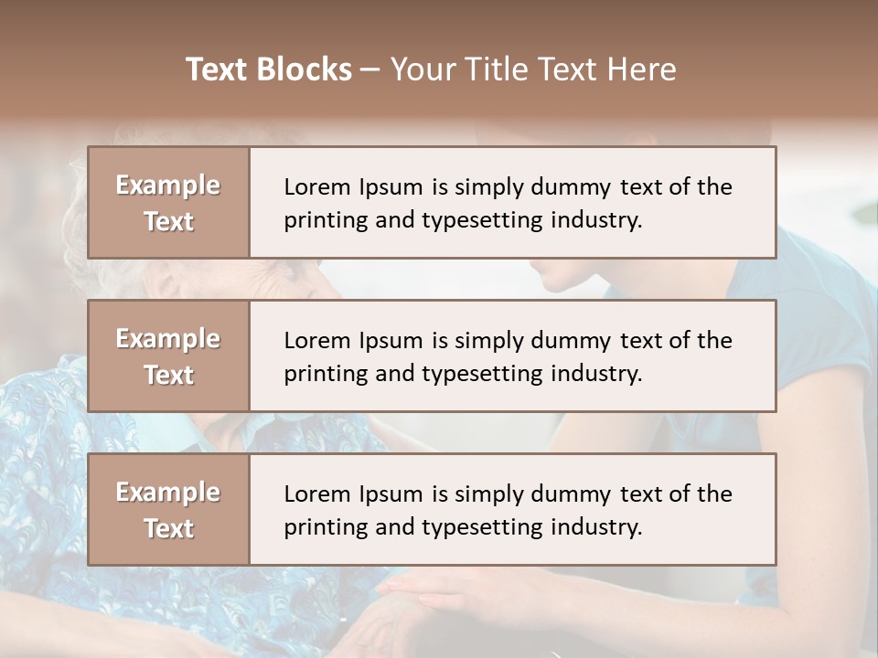 Grandmother Cheerful Physical PowerPoint Template