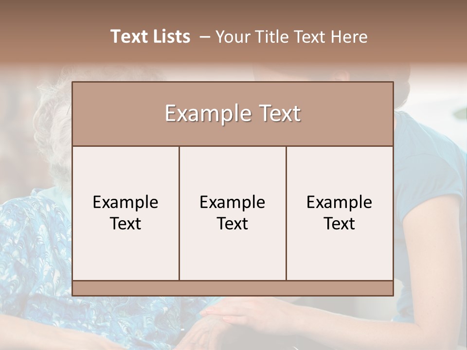 Grandmother Cheerful Physical PowerPoint Template