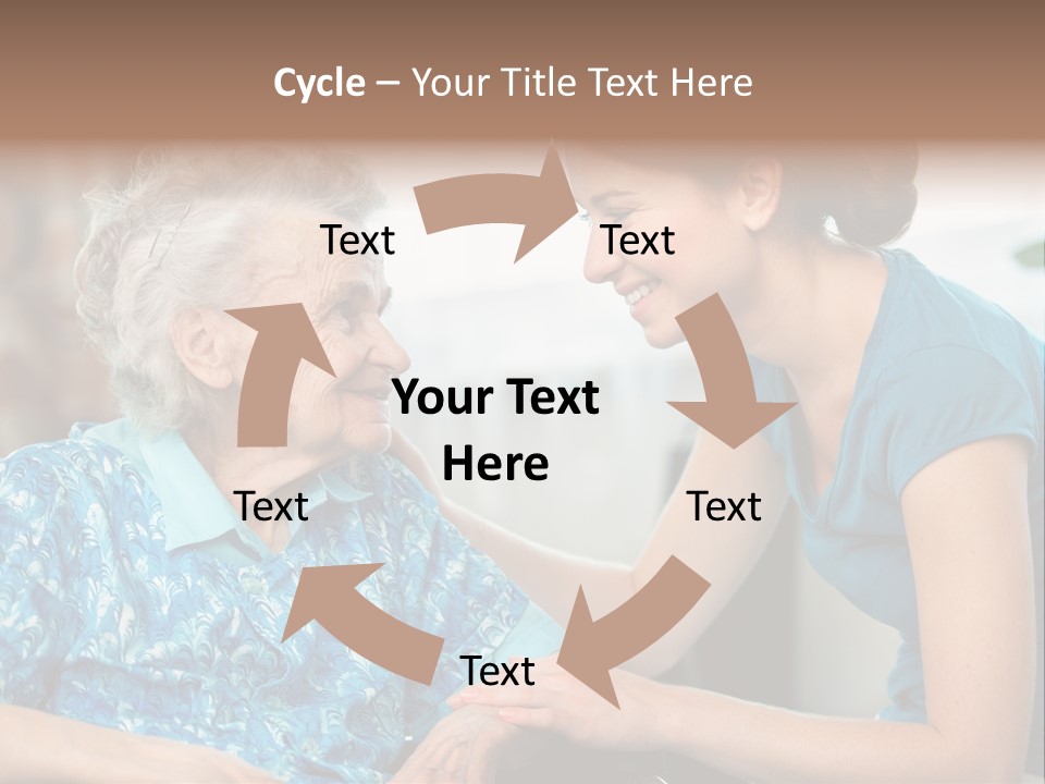 Grandmother Cheerful Physical PowerPoint Template