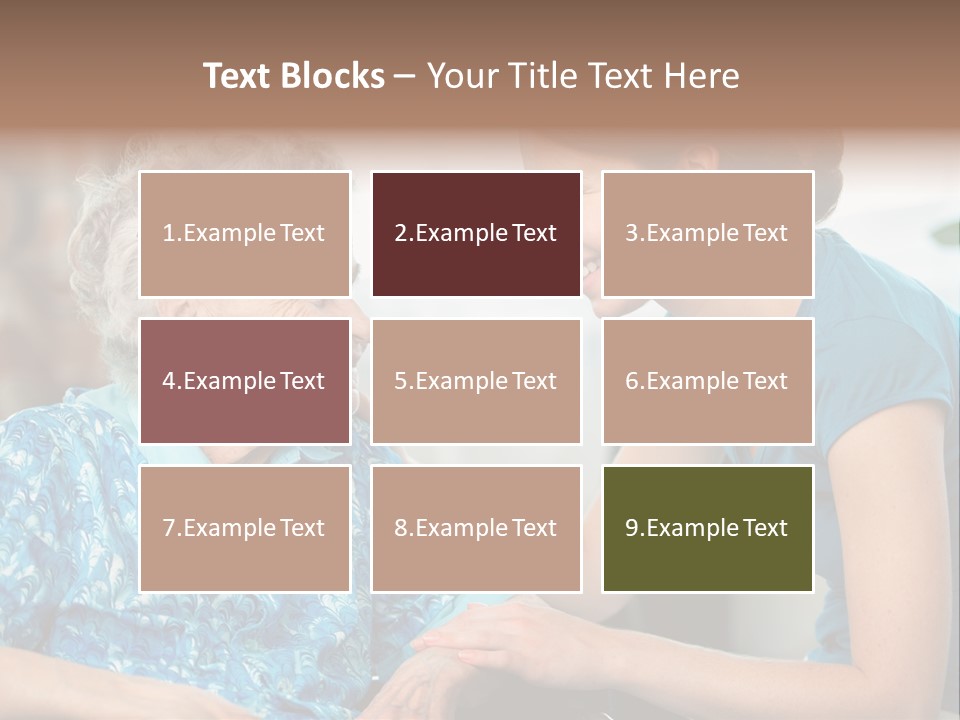 Grandmother Cheerful Physical PowerPoint Template