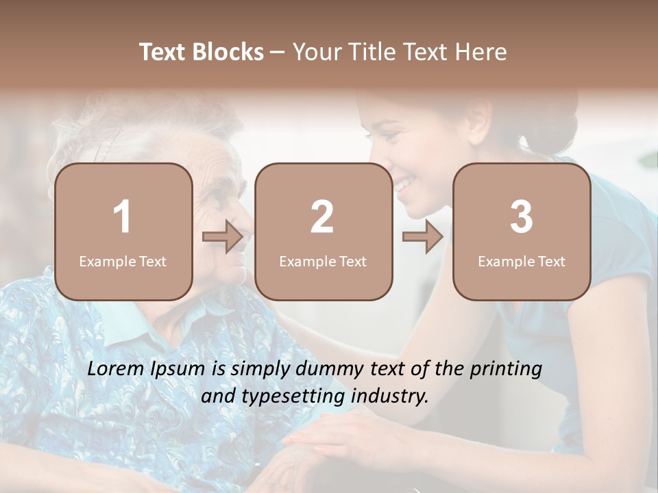 Grandmother Cheerful Physical PowerPoint Template