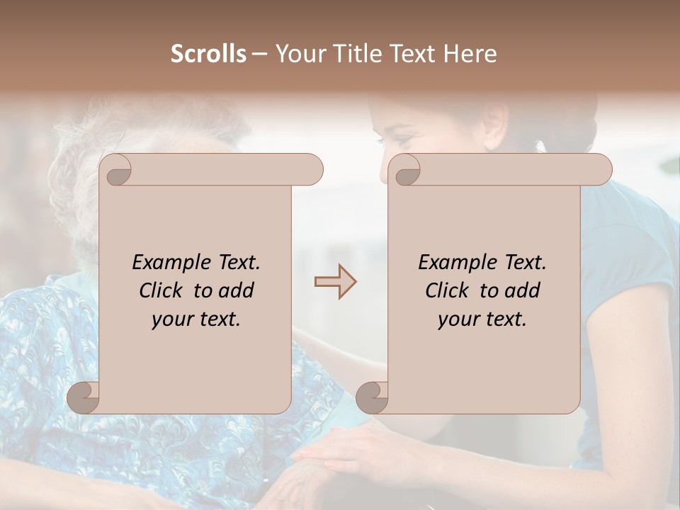 Grandmother Cheerful Physical PowerPoint Template